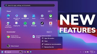 How to Enable All New Features in Windows 11  New Taskbar Start Menu Features Canary and Beta [upl. by Iveel]