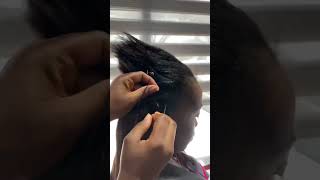 Solution oriented salon Microlinks on short hair accraghana hair ghanahairstylist [upl. by Scandura105]