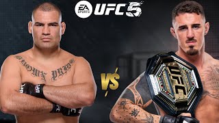 UFC 5 CAIN VELASQUEZ VS TOM ASPINALL FOR THE UNDISPUTED UFC WORLD HEAVYWEIGHT CHAMPIONSHIP BELT [upl. by Adnarem]