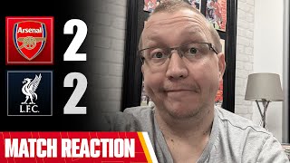 We DESERVED that Arsenal 22 Liverpool  Pajaks Match Reaction [upl. by Snowman29]