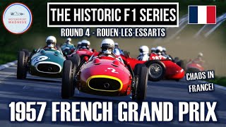 French Grand Prix  RouenLesEssarts  1957 Round 4  Historic F1 Series [upl. by Lisabet]