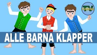 Alle barna klapper på to og fire  Norske barnesanger [upl. by Ettenwad]