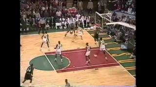 Mitch Richmond Upsets the Sonics 37 points 1996 Playoffs [upl. by Erreip]