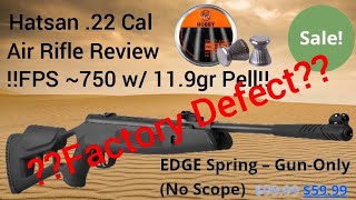 Hatsan Edge 22 Cal Air Rifle Review [upl. by Shawna]