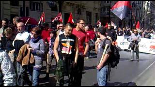 MANIFESTACIÓN CONTRA LA REFORMA LABORAL CGT SAT Y COBAS EN GRANADA2 [upl. by Rech]