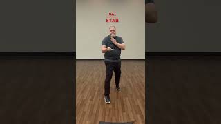 Sai Stab and Retract karate martialarts senior kungfu survival exercise martialartsweapons [upl. by Perusse]