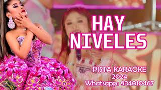 Elvia Abril  Hay niveles PISTA KARAOKE 2024 [upl. by Aierb]