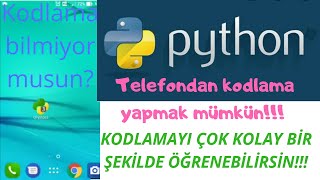 part1 Android telefonda kod yazma SIFIRDAN KODLAMA ÖĞRENECEKSİN [upl. by Anidem]