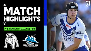 NRL PreSeason 2023  Canterbury Bankstown Bulldogs v Cronulla Sharks  Match Highlights [upl. by Princess128]