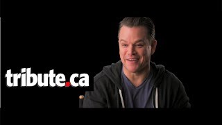 Matt Damon  Suburbicon Interview [upl. by Ahsiekin]