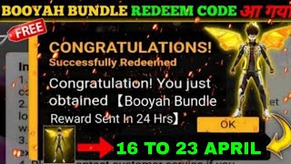 FREE FIRE REDEEM CODE TODAY 23 APRIL REDEEM CODE FREE FIRE  FF REDEEM CODE TODAY 23 APRIL [upl. by Airreis]