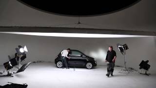 Fiat 500 La Petite Robe noire by Guerlain  Dans les coulisses du shooting [upl. by Yeliah]