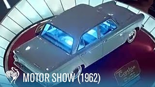 Motor Show in Earls Court 1962  British Pathé [upl. by Michaelina]