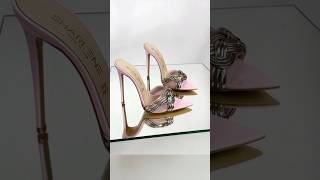 Clear block high heels fashion square open toe sandals shorts shortsviral youtubeshorts [upl. by Dray]