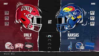 UNLV vs Kansas Week 3 Simulation 2024 Season  College Football 25 [upl. by Chesnut]