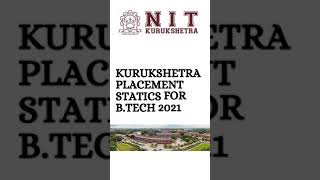 NIT Kurukshetra placement  NITkkr placements for Btech nitkkr nitplacements nitkurukshetra 👍 [upl. by Irelav957]