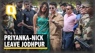 Priyanka Chopra and Nick Jonas Leave from Jodhpur After Their Wedding [upl. by Ellehsor]