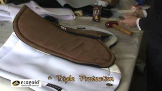 MampMs Impact Test  ECOGOLDs Memory Foam Triple Protection Half Pad with Secure Saddle Pad [upl. by Aniv350]