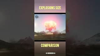 Explosions Size Comparison explosion bomb misiles [upl. by Burgwell447]