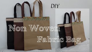 DIY Non Woven Fabric Bag Shopping Bag Beginners Friendly [upl. by Campagna150]