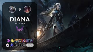 Diana Mid vs Akali  KR Master Patch 1319 [upl. by Ric]