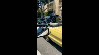 BOOSIE BADAZZ RIDING OLD SCHOOL IN A CHEVY IMPALA  BOOSIE BADAZZ lowriding down Santa Monica Blvd [upl. by Ellevel423]