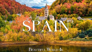 Spain 4K  Vibrant Autumn Landscapes Golden Vineyards and Scenic Mountains  Nature 4K UHD [upl. by Idonah989]