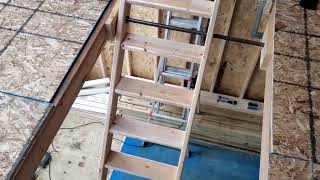 Flip up shed stairs [upl. by Franklyn]