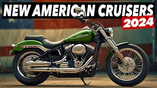 7 New American Cruiser Motorcycles For 2024 [upl. by Yasnil]