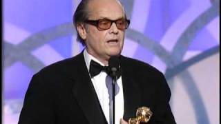 Jack Nicholson Wins Best Actor Motion Picture Drama  Golden Globes 2003 [upl. by Acimehs]