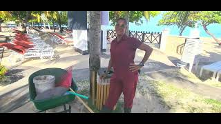 Coyaba beach resort Grenada Best landscaper Dr Justine Pierre interview [upl. by Aneri836]