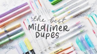 i tested the best mildliner dupes so you dont have to 🌸 the ultimate pastel highlighter comparison [upl. by Tormoria]