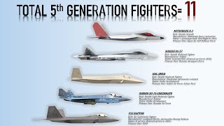 List of all Fifth Generation Fighters in the World [upl. by Llesig]