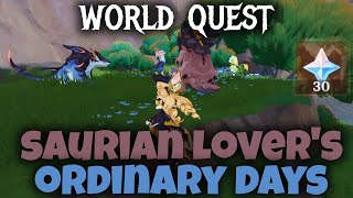 A Saurian Lovers Ordinary Days World Quest Walkthrough  Genshin Impact Gameplay [upl. by Adirem]