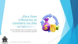 Días no laborables resúmen para trabajadores y empresarios APEC [upl. by Edyak]