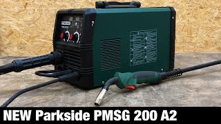 NEW Lidl Parkside ® PMSG 200 A2  4in1 MigMagTigMMA welder  Unboxing and Test MAG Welding [upl. by Amadeo655]