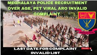 MEGHALAYA POLICE RECRUITMENT PET VIRAL OVER AGE  INVALID COMPLAINT GIPIN NANGCHAPGIPA UIATANIRANG [upl. by Tyne]