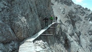 Ferrata Ivano Dibona Dolomiten  WW1Ruinen erster Steigabschnitt  Abenteuer Alpin 2012 Folge 22 [upl. by Euqcaj]