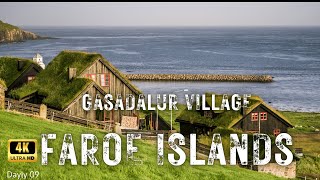 Faroe Islands 4K  Tinganes Gasadalur Village Drangarnir Hidden Paradise at the End of the Earth [upl. by Enelhtac]