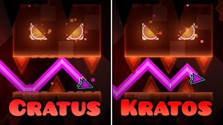 Demon Showcases Cratus amp Kratos by trideapthbear  Cratus vs Kratos Comparison  Geometry Dash [upl. by Michiko]