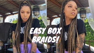 DIY Waist Length Box Braids for the first time 20 [upl. by Viradis]