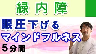 眼圧下げる最強方法マインドフルネスの５分間バージョンです [upl. by Seaton]