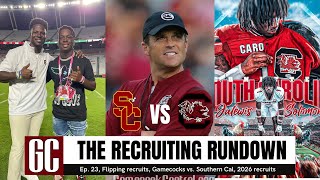 Recruiting Rundown Flipping recruits Gamecocks vs Southern Cal 2026 class [upl. by Niltak]