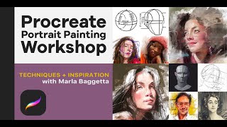 Procreate Portrait Painting  A New Online Workshop with Marla Baggetta [upl. by Bibby]