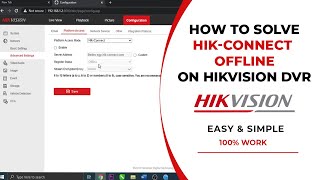 How To Solve HIKVISION OFFLINE Issue  Hikvision OFFLINE to ONLINE [upl. by Allisan]