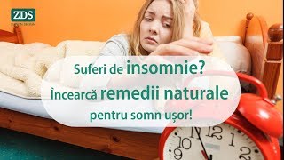 Remedii naturale pentru INSOMNIE [upl. by Thorrlow]