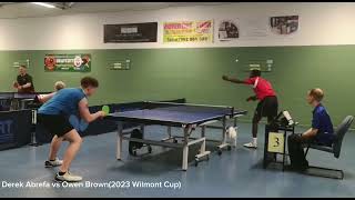 Derek Abrefa vs Owen Brown2023 Wilmont Cup [upl. by Heise]