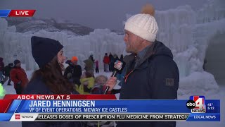 Midway Ice Castles Opens Before Christmas For The First Time in History [upl. by Ivanna]