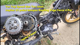 Bagian Part 3 Review Jupiter Z1 pakai Kampas Kopling Vega Force 4 Per [upl. by Pape]