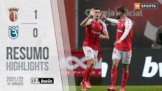 Highlights  Resumo SC Braga 10 Belenenses SAD Liga 2122 15 [upl. by Walrath879]